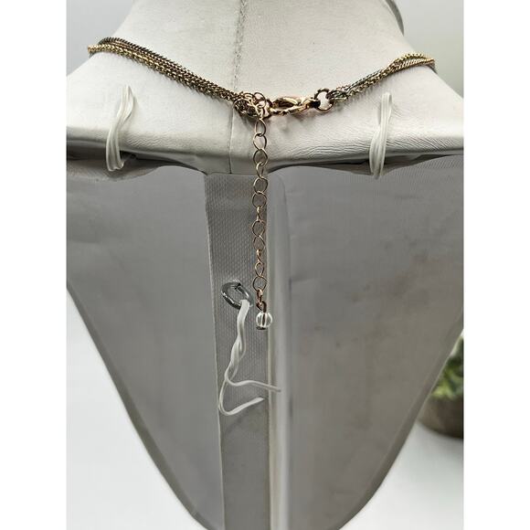 Juicy Couture Tiered Graduated Triple Strand 3 Charm Logo Crown Heart Necklace - Picture 6 of 7